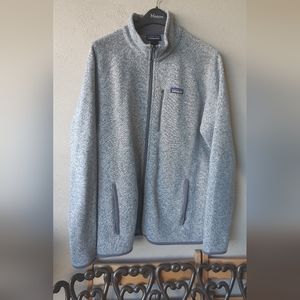 Patagonia Better Sweater Mens Large Grey zip jacket fleece